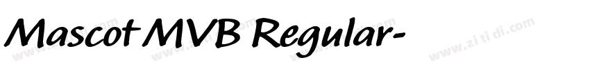 Mascot MVB Regular字体转换